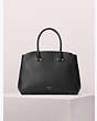 Kate Spade,shirley large double-zip satchel,Black / Glitter