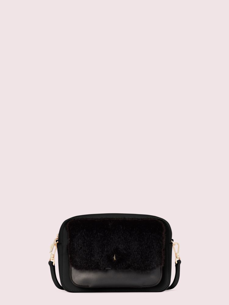 Kate Spade,customizable camera bag pouch,Black / Glitter