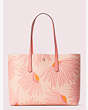 Kate Spade,molly falling flower large tote,tote bags,Pink Multi