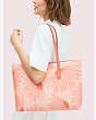 Kate Spade,molly falling flower large tote,tote bags,Pink Multi
