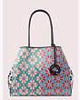 Kate Spade,everything spade flower large tote,tote bags,Mint Frosting