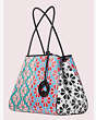 Kate Spade,everything spade flower large tote,tote bags,Mint Frosting