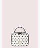 Kate Spade,vanity cabana dot mini top-handle bag,satchels,Optic White Multi