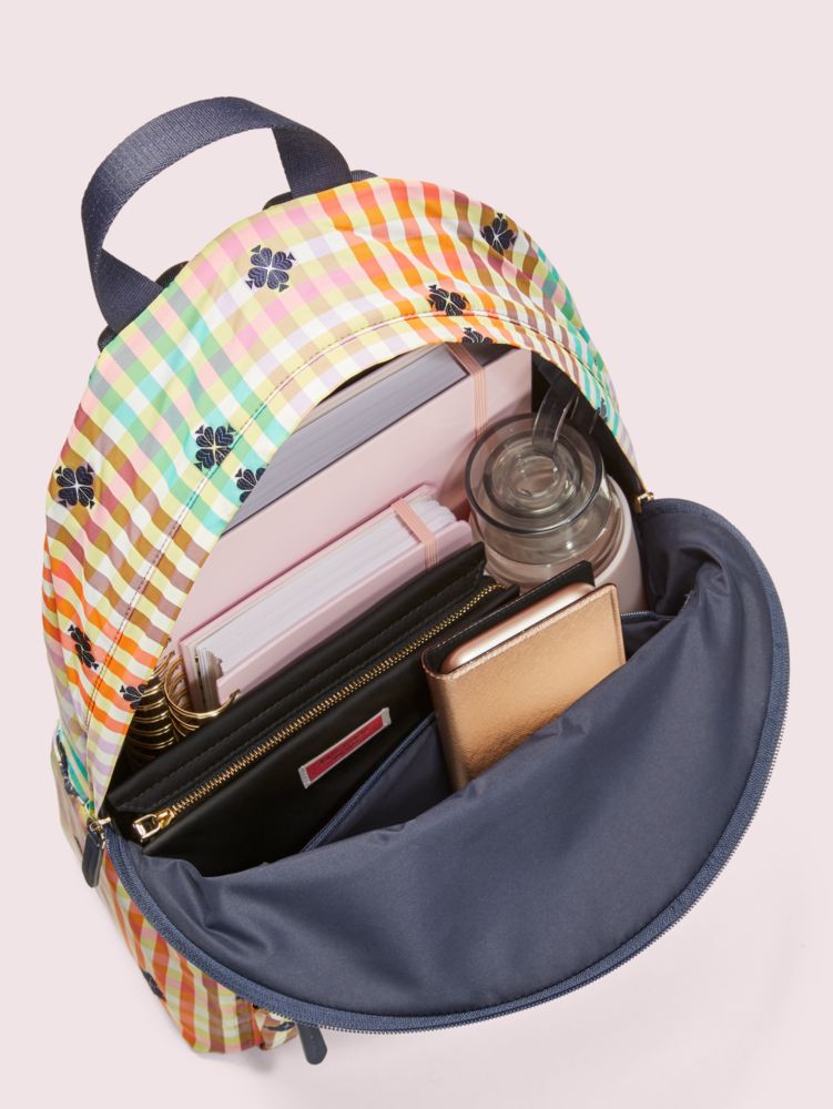 The Bella Plaid City Pack Large Backpack, , Product