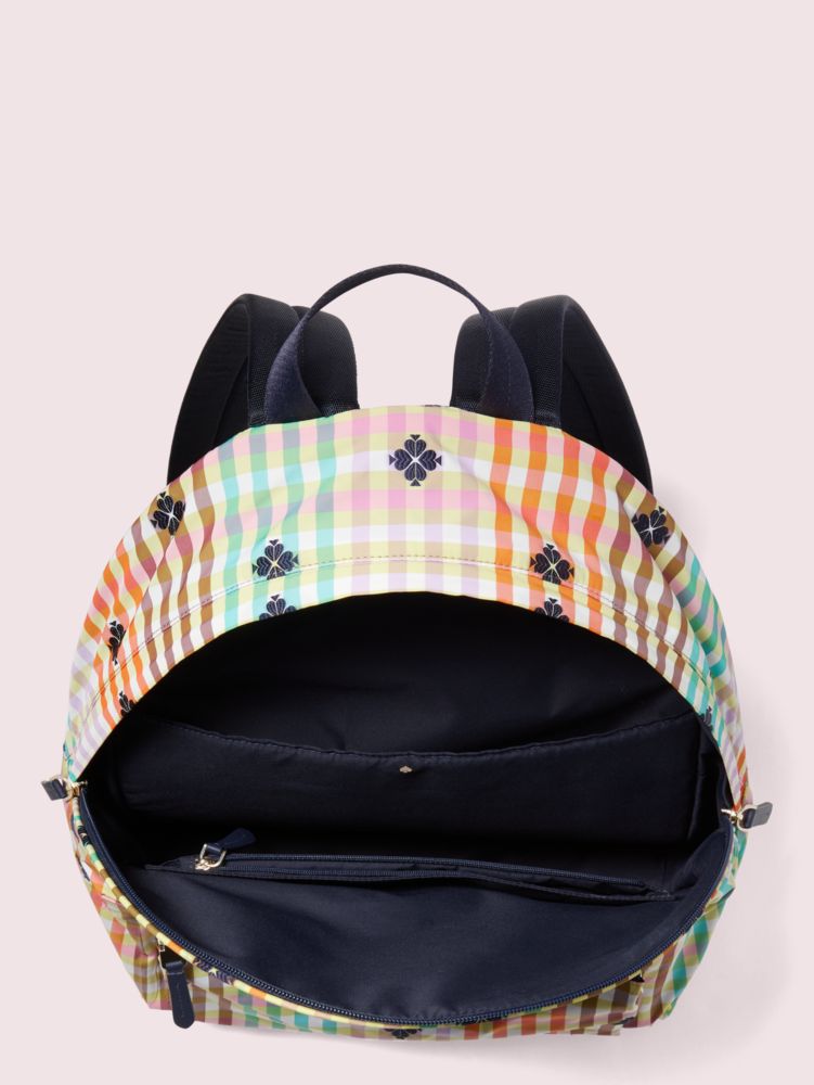The Bella Plaid City Pack Large Backpack | Kate Spade New  display picture 2