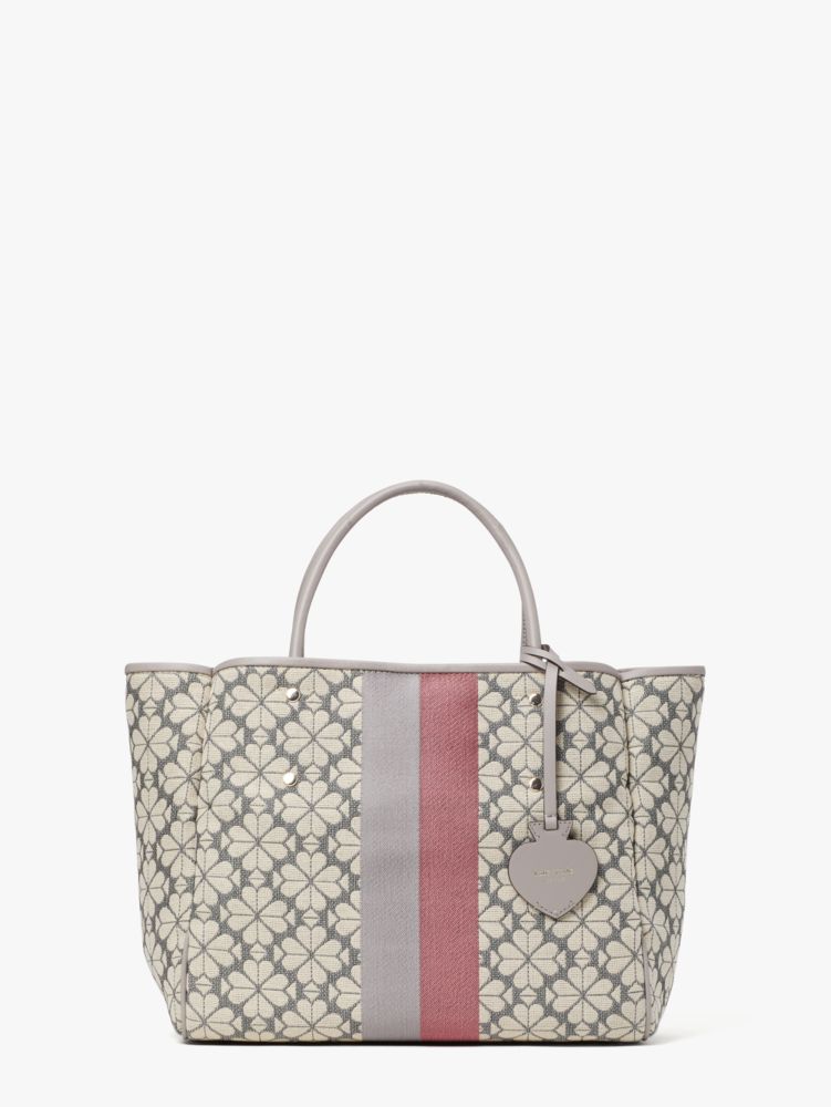 Kate Spade,Spade Flower Jacquard Stripe Everything Medium Tote,tote bags,Medium,Work,