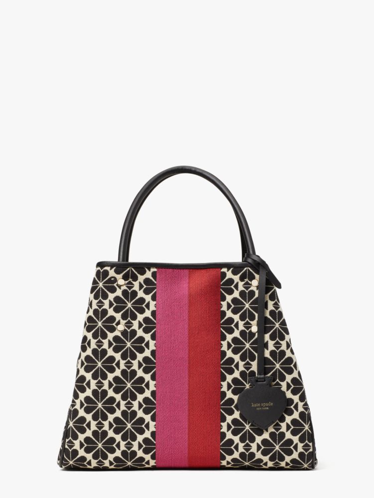 Spade Flower Jacquard Stripe Everything Medium Tote