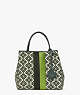 Kate Spade,Spade Flower Jacquard Stripe Everything Medium Tote,tote bags,Medium,Work,Green Multi