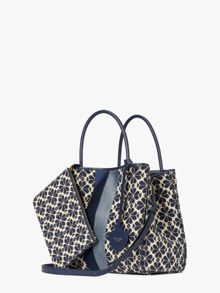 Spade Flower Jacquard Everything Logo Jacquard Stripe Medium Tote, I  Predict Kate Spade NY's Flower Jacquard Bags Will Trend on Instagram in  September