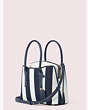 Kate Spade,margaux canvas stripe medium satchel,satchels,Blazer Blue Multi