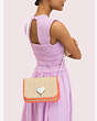Kate Spade,nicola raffia twistlock medium shoulder bag,shoulder bags,Optic White Multi