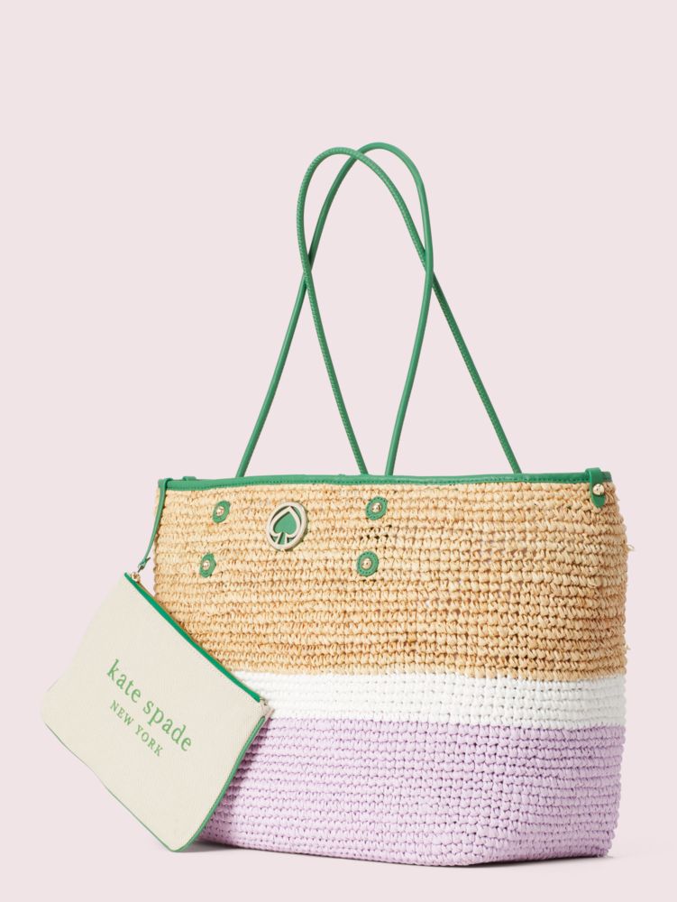 Kate Spade,Straw Large Tote,