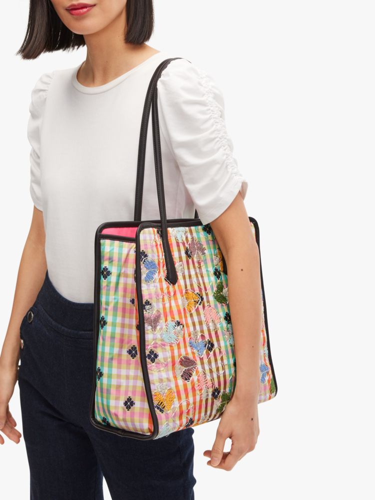 Kate Spade New York X Beams Bella Plaid Tote, , Product