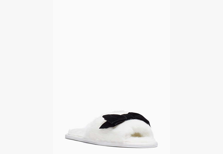 Kate Spade,parfett slippers,White