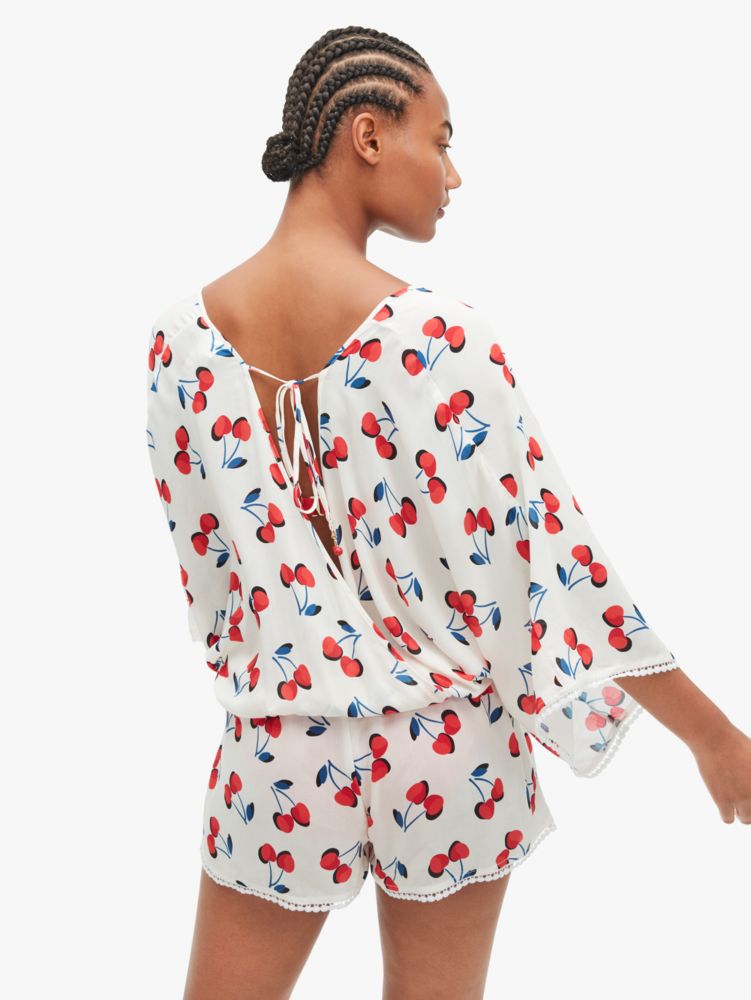 Kate Spade,Cherry Toss Romper,