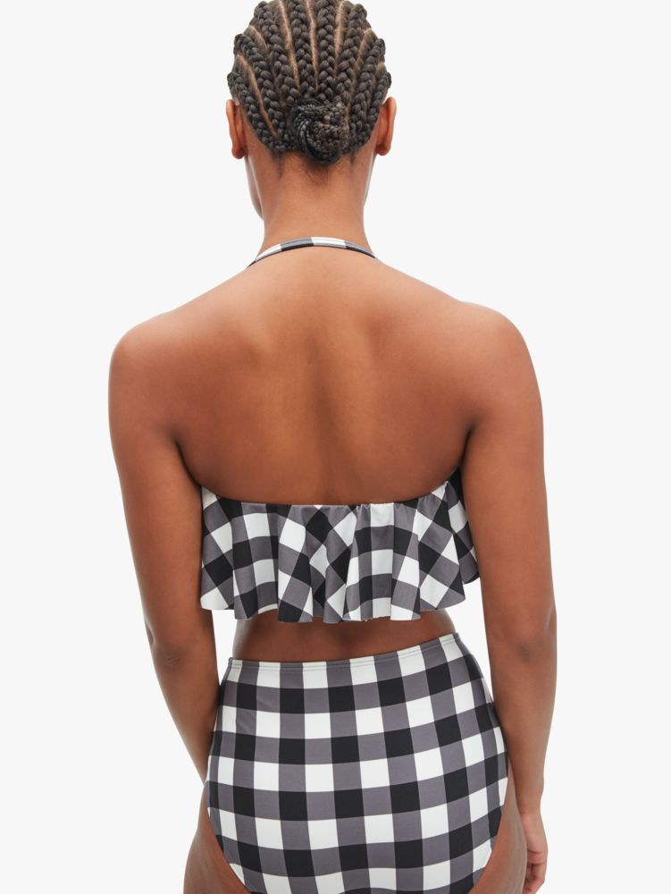 Shoreside Plaid Ruffle Bandeau Top, , Product
