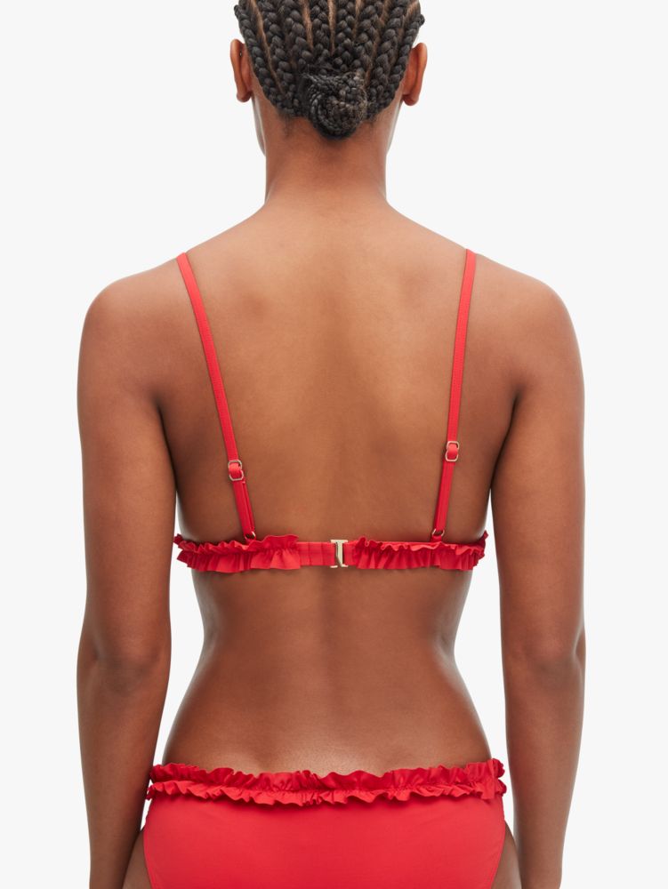 Cabana Mini French Ruffle Bikini Top, , Product