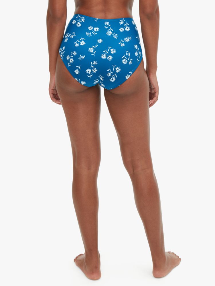 Kate Spade,Dandelion Floral High-waist Bikini Bottom,Polyester,Nylon,Bikini,High Waisted,Lined,4 way Stretch,Leisure,