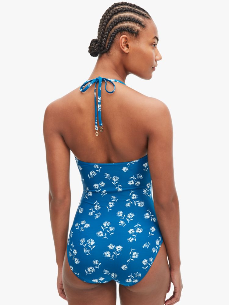 Dandelion Floral Mini Ruffle Underwire Bandeau One-piece, , Product