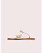 Kate Spade,carol sandals,sandals,Pale Gold