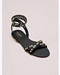 Kate Spade,liz sandals,sandals,Black/Black