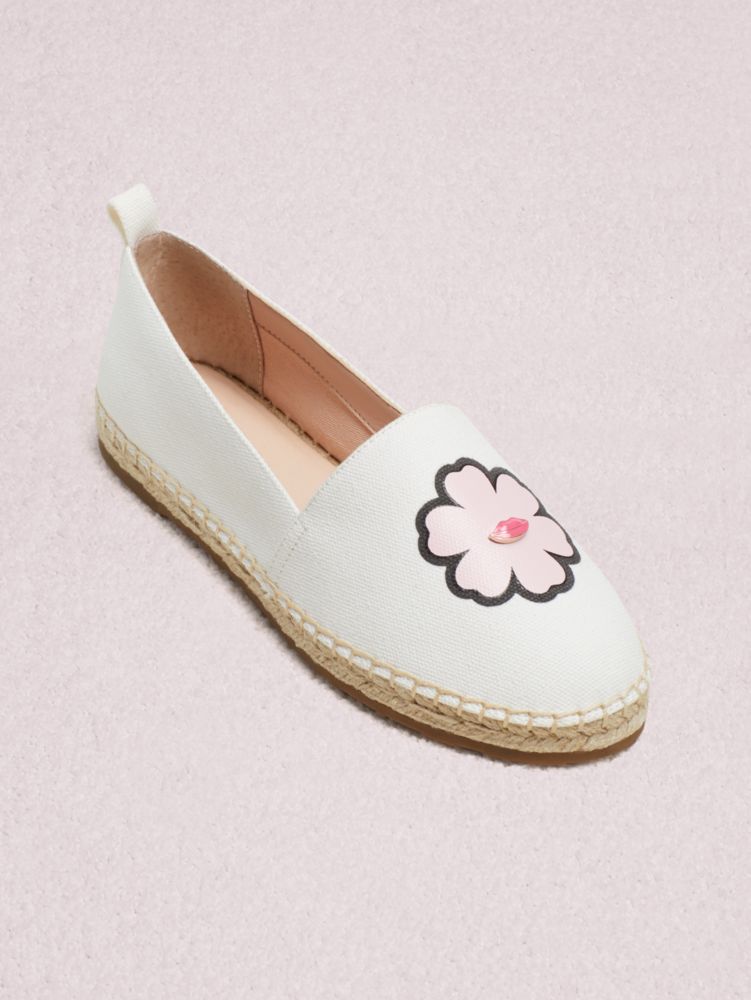 Kate Spade,gavyn espadrille flats,Raw Almond/Black
