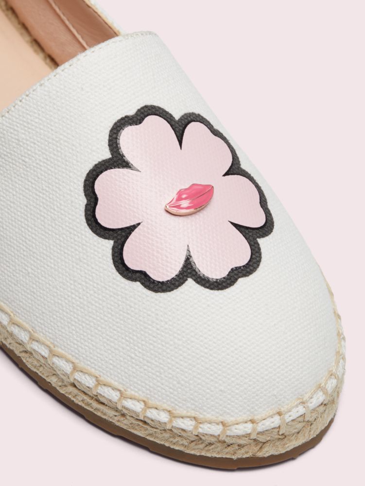 Kate Spade,gavyn espadrille flats,Raw Almond/Black