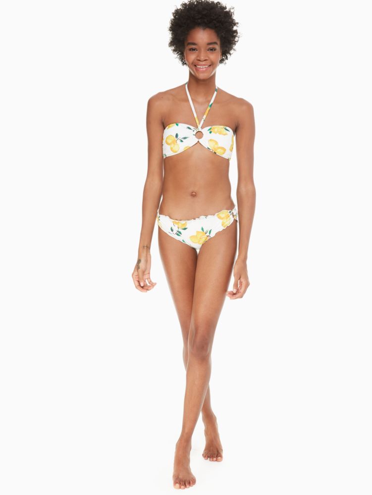 Lemon Beach Ruffle Edge Bikini Bottom, , Product