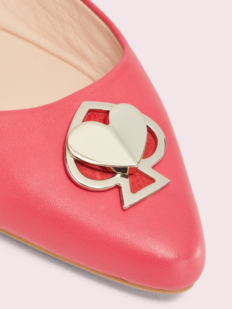 Kate Spade,noah flats,flats,Wht/Pink