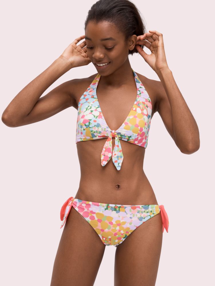 Floral Dots Reversible Bikini Bottom, , Product