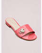 Kate Spade,ferry slide sandals,Wht/Pink