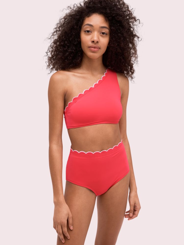 Kate Spade,Scallop Wave High-waist Bottom,