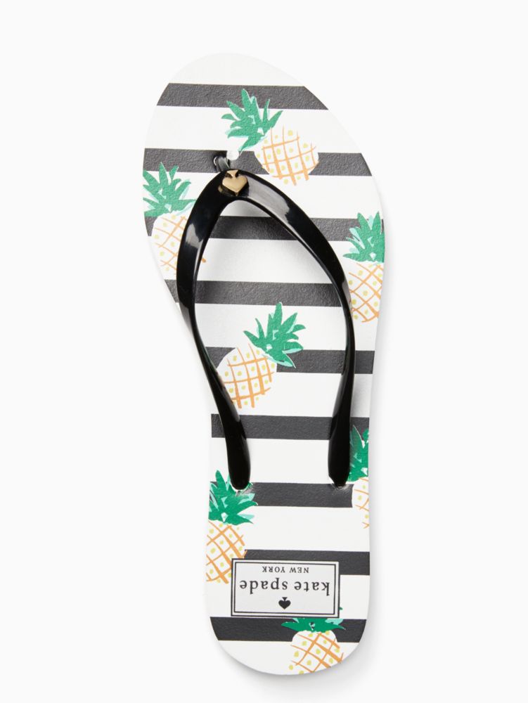 Kate spade pineapple hot sale flip flops