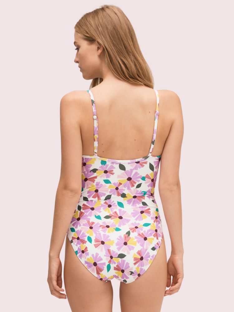 Kate Spade,Floral Draped Molded Cups One-piece,