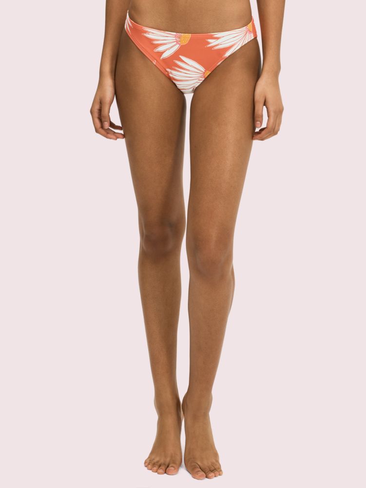 Kate Spade,falling flower classic bikini bottom,swimwear,Sparrow/Warm Vellum