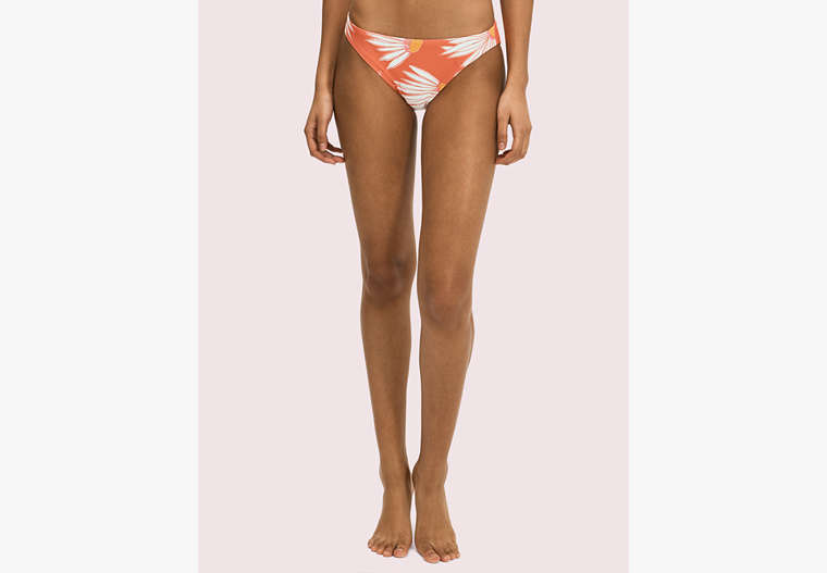 Kate Spade,falling flower classic bikini bottom,swimwear,Sparrow/Warm Vellum image number 0