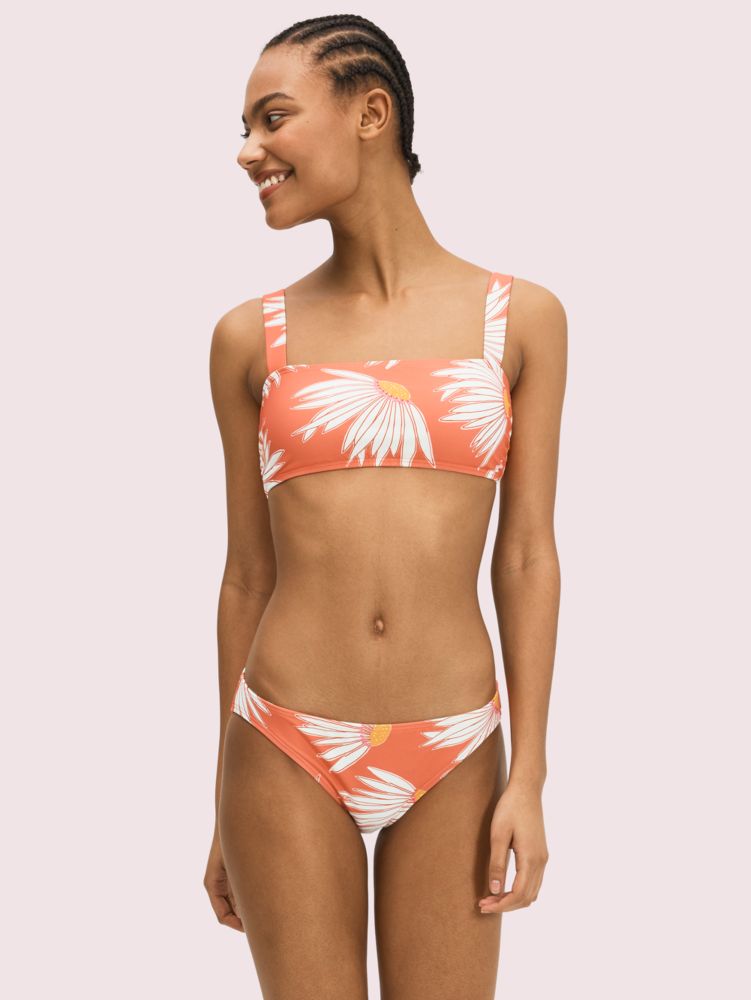 Kate Spade,falling flower classic bikini bottom,swimwear,Sparrow/Warm Vellum