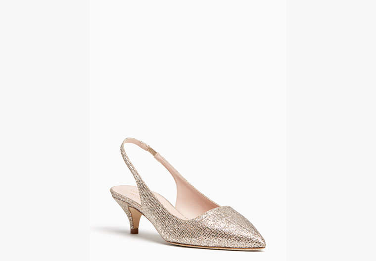 Kate Spade,ocean heels,Gold