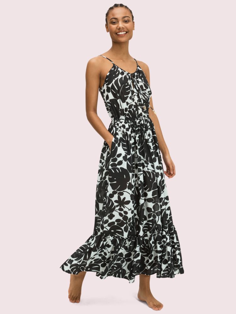 Monstera Grove Cover Up Maxi Dress | Kate Spade New York