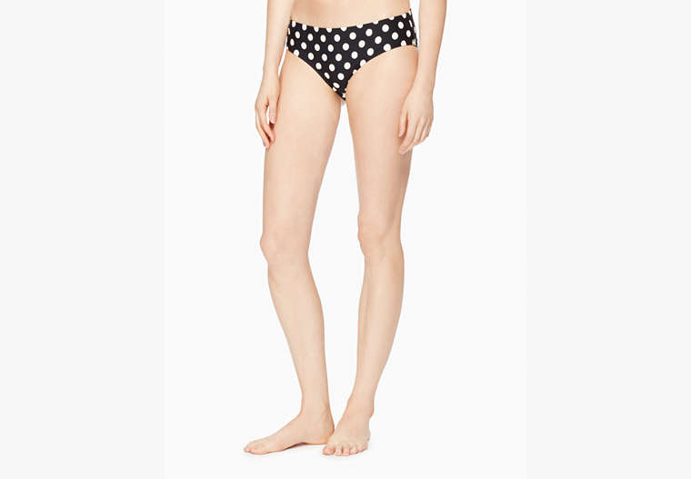 Kate Spade,san clemente hipster bikini bottom,swimwear,Black image number 0