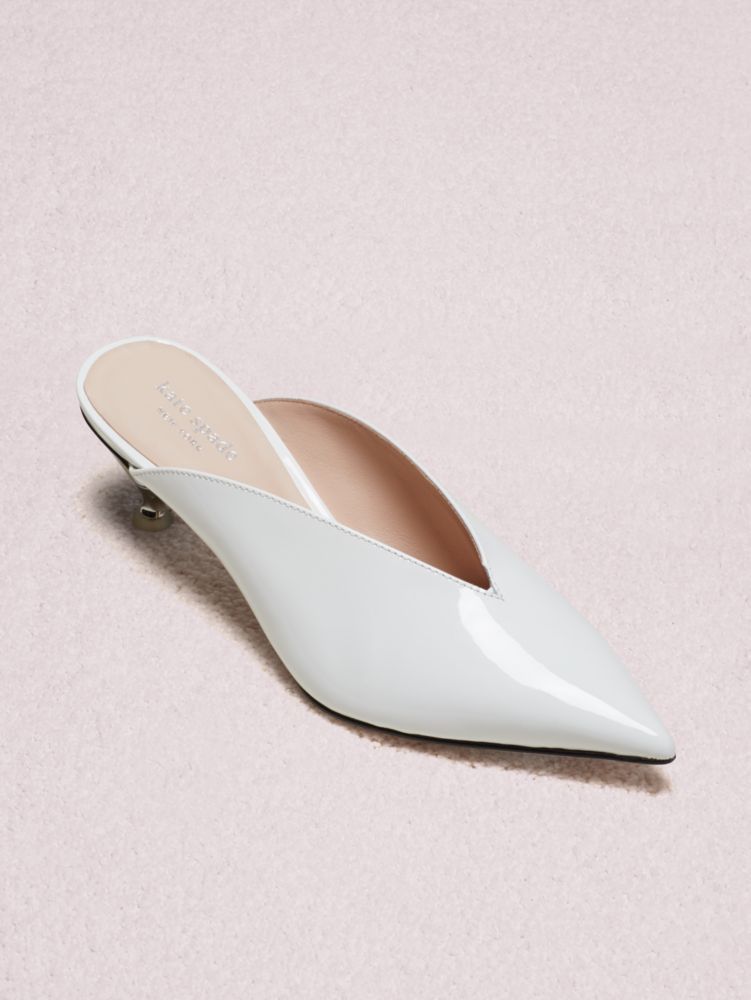 Kate Spade,cori mules,White