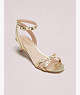 Kate Spade,selma sandals,sandals,Pale Gold