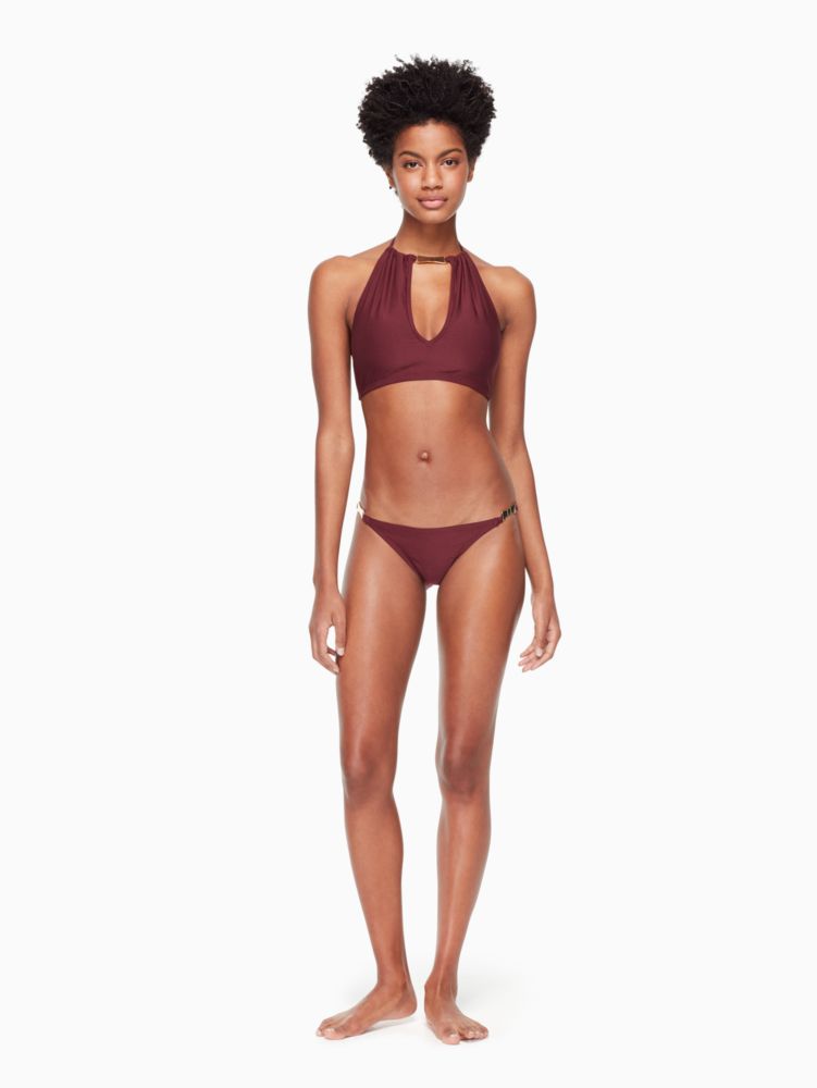 Kate Spade,Crescent Bay High Neck Bikini Top,