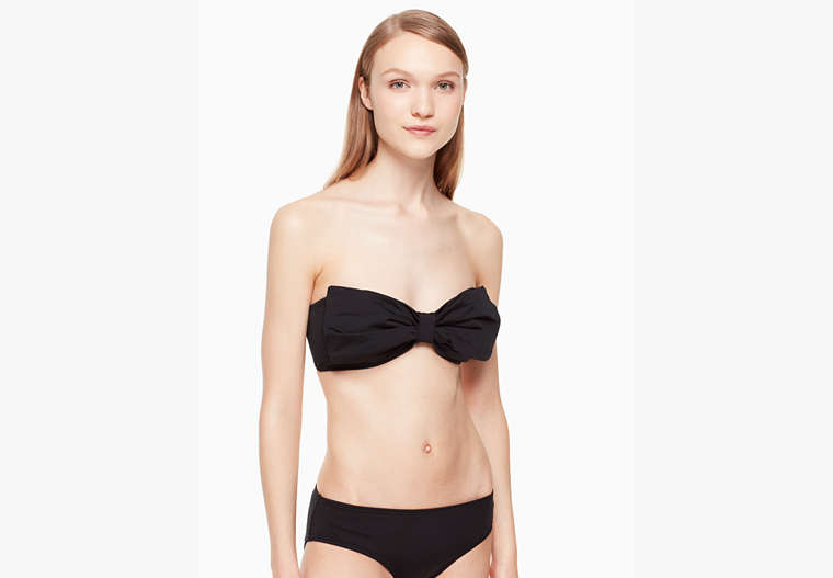 Kate Spade,georgica beach bandeau bikini top,Black