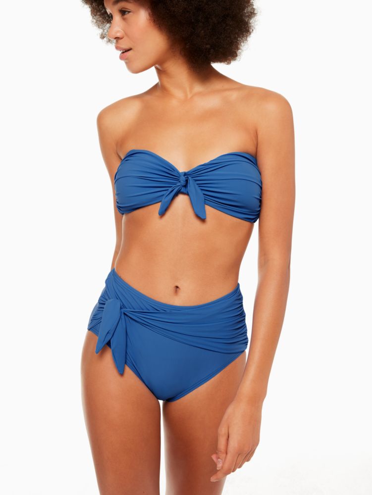 Grove Beach Tie High Waist Bikini Bottom, , Product