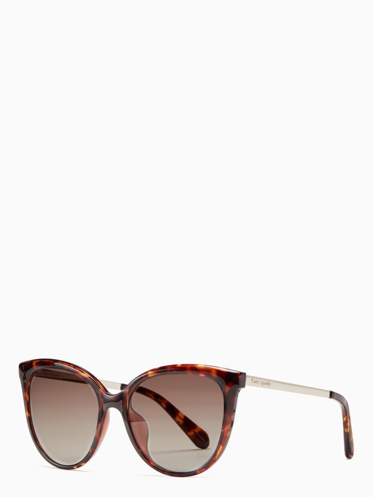 Kate Spade,Sassari Sunglasses,Cat Eye,Logo,Pattern,Integrated Nose Pads,Casual,Multi Color