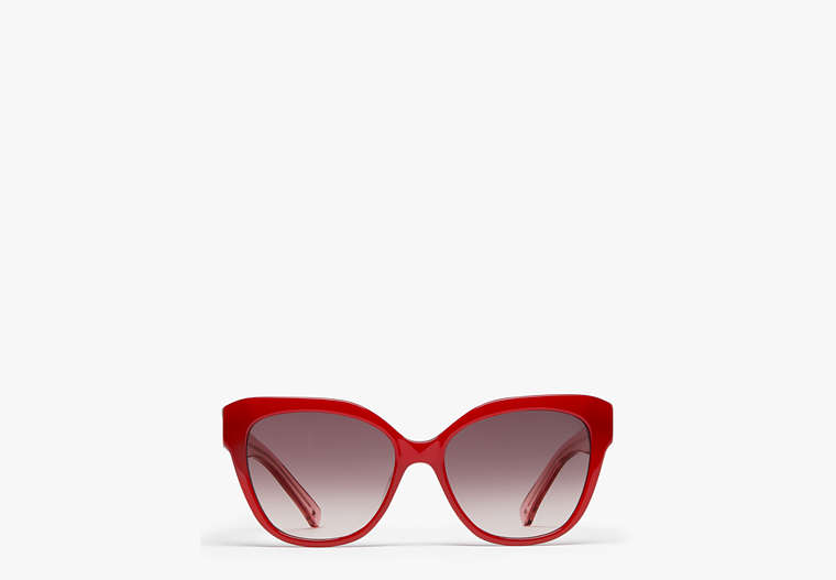 Kate Spade,Savanna Sunglasses,Red image number 0