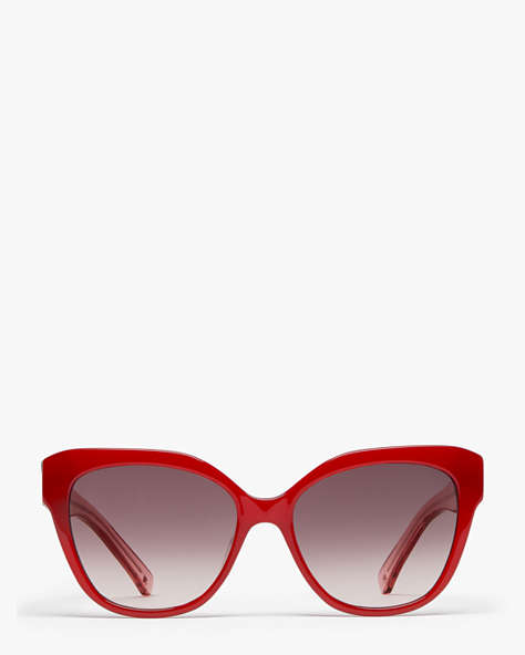 Kate Spade,Savanna Sunglasses,Red