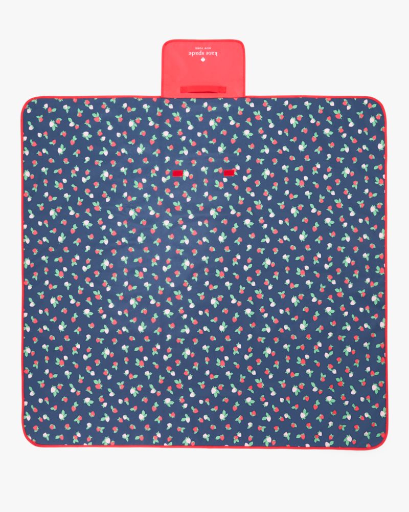 Kate Spade,Strawberry Toss Packable Picnic Blanket,