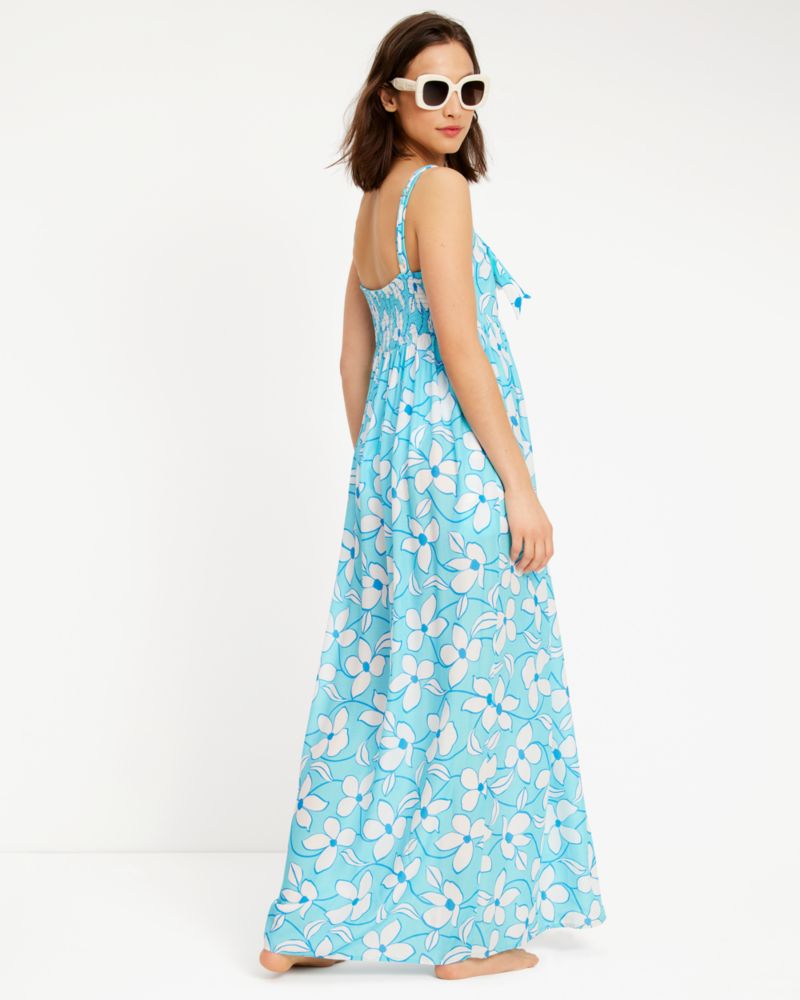 Kate Spade,Floral Vines Maxi Cover-up Dress,